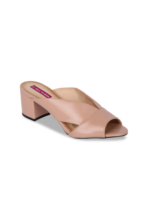 

Sole To Soul Women Pink Solid Heels