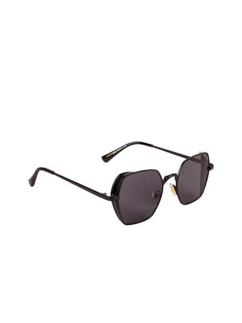 Voyage Unisex Shield Sunglasses 6636MG3305, Black