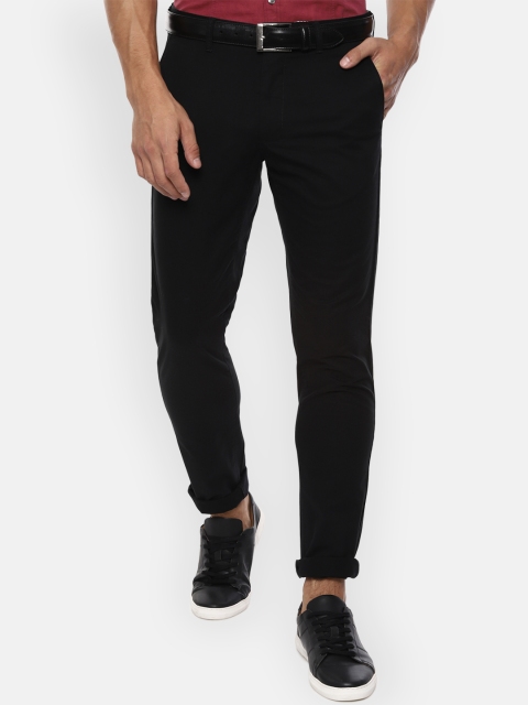 

Van Heusen Sport Men Black Slim Fit Solid Regular Trousers