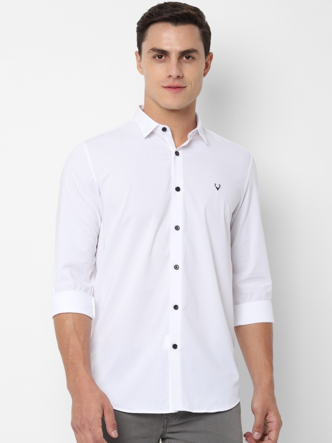 

Allen Solly Men White Slim Fit Solid Casual Shirt