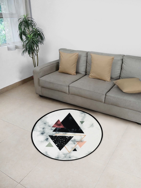 

Cortina Multi-Coloured Printed Round Doormat