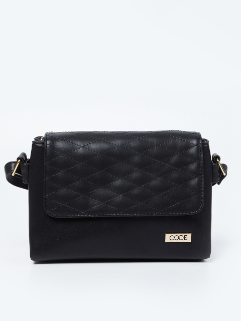 

CODE by Lifestyle Black Solid Sling Bag