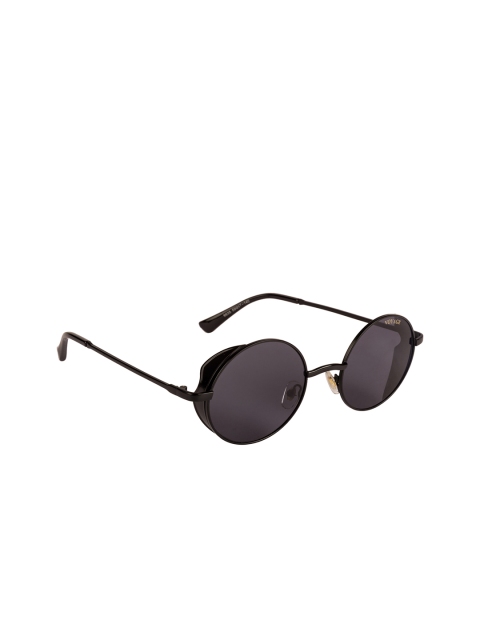 

Voyage Unisex UV Protected Round Sunglasses 6635MG3292, Black