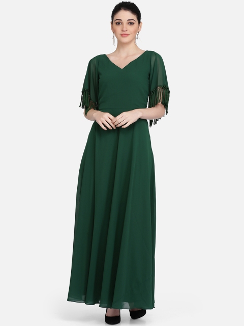 

Eavan Women Green Solid Maxi Dress