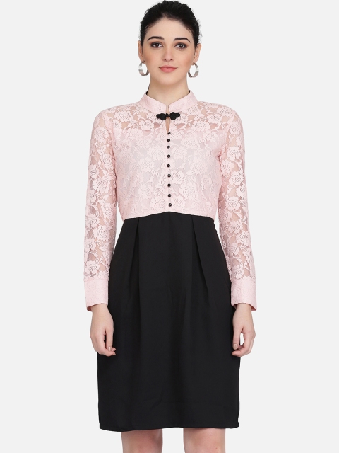 

Eavan Women Pink Lace Sheath Dress