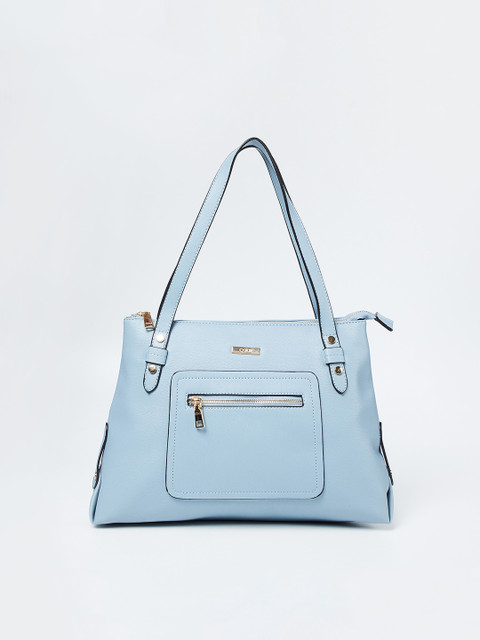 

CODE by Lifestyle Blue Solid Handheld Bag