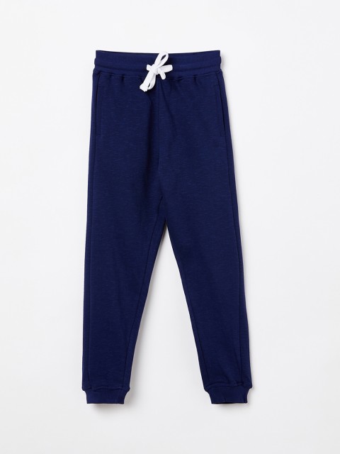 

Fame Forever by Lifestyle Boys Navy Blue Solid Straight Fit Joggers