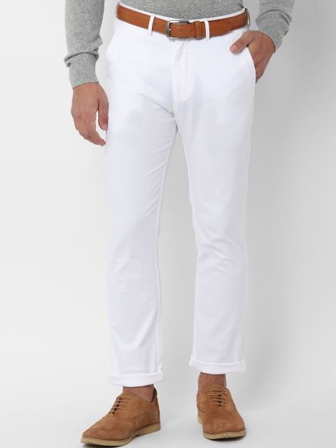 

Allen Solly Men White Regular Fit Solid Formal Trousers