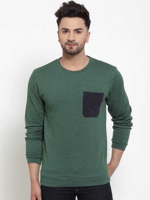 

armure Men Green Solid Sweatshirt