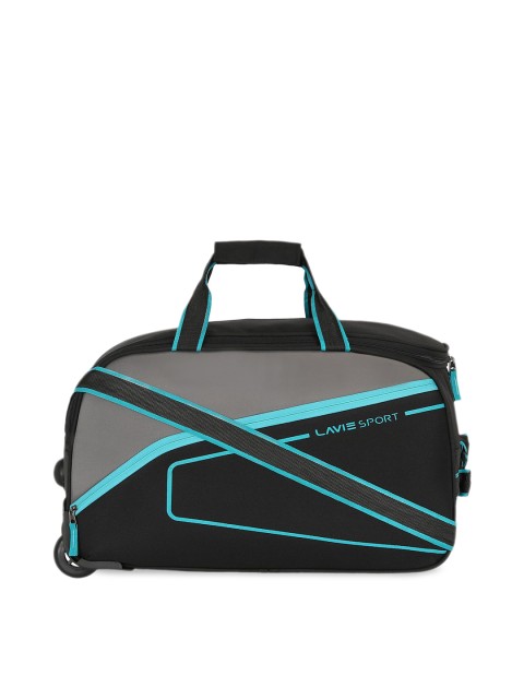 

LAVIE SPORT Unisex Black Colourblocked Cabin Duffel Bag