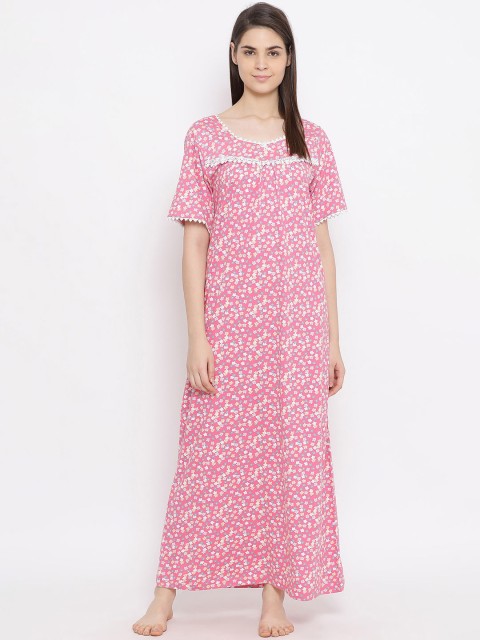 

Kanvin Pink Printed Nightdress