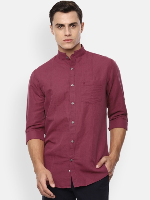 

Van Heusen Sport Men Magenta Slim Fit Solid Casual Shirt