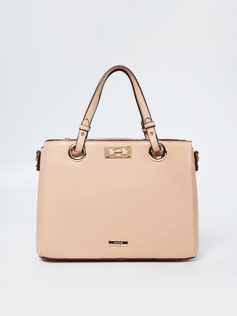 

CODE by Lifestyle Beige Solid Handheld Bag