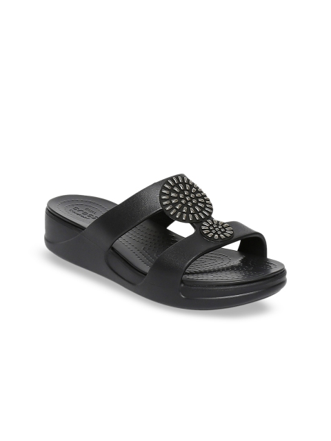 

Crocs Monterey Women Black Embellished Sandals