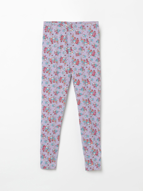 

Fame Forever by Lifestyle Girls Lavender & Red Printed Ankle-Length Leggings