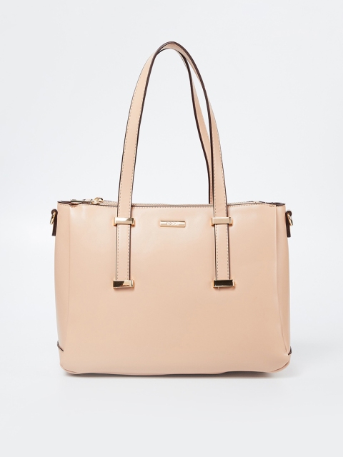 

CODE by Lifestyle Beige Solid Handheld Bag