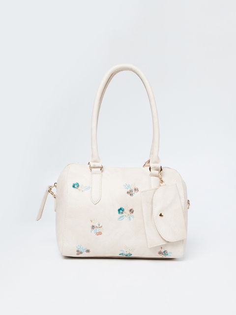 

Ginger by Lifestyle Beige Solid Shoulder Bag