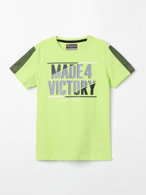 

Kappa Boys Green Printed Round Neck T-shirt