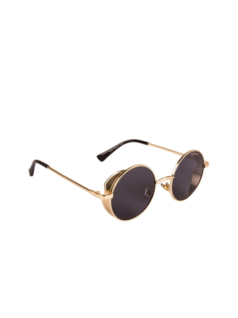 

Voyage Unisex UV Protected Round Sunglasses 6635MG3293, Black