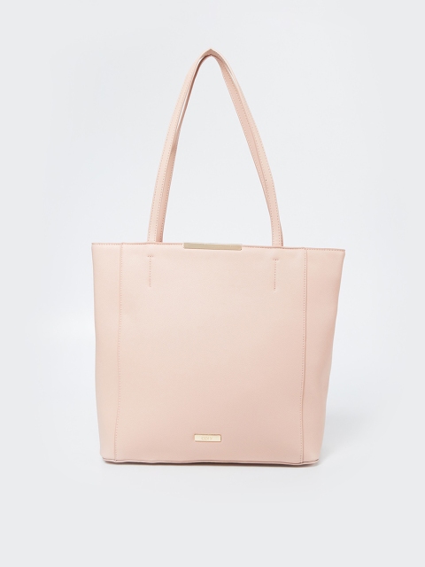 CODE by Lifestyle Peach-Coloured Solid Shoulder Bag