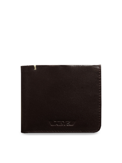 

ABYS Men Coffee Brown Solid Leather Money Clip