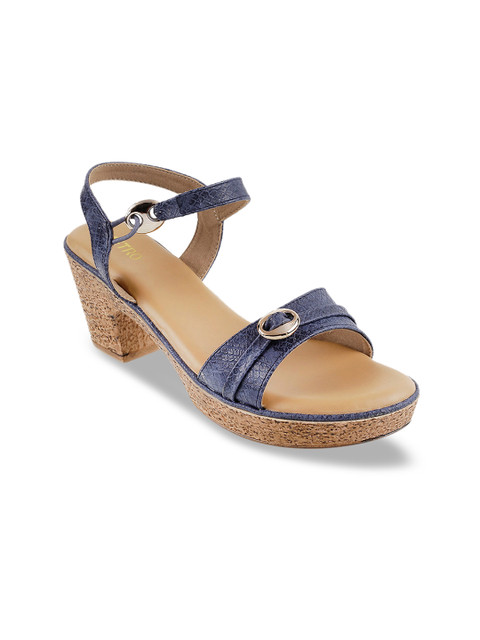 

Metro Women Blue Striped Heels