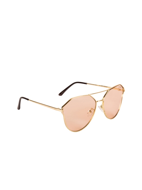 

Voyage Unisex Oval UV Protected Sunglasses B80121MG3421, Brown