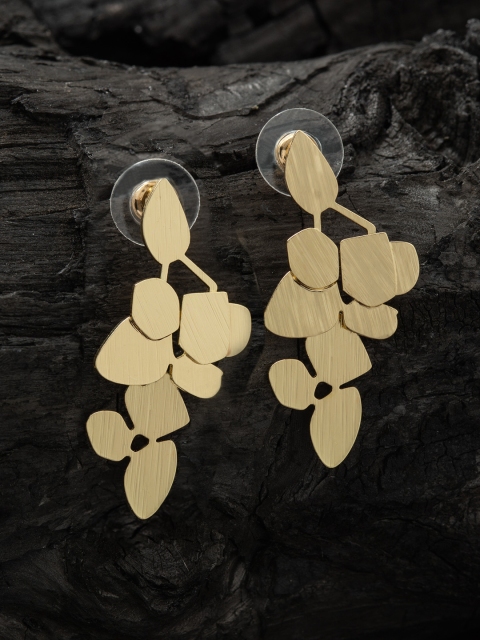 

E2O Gold-Plated Contemporary Drop Earrings