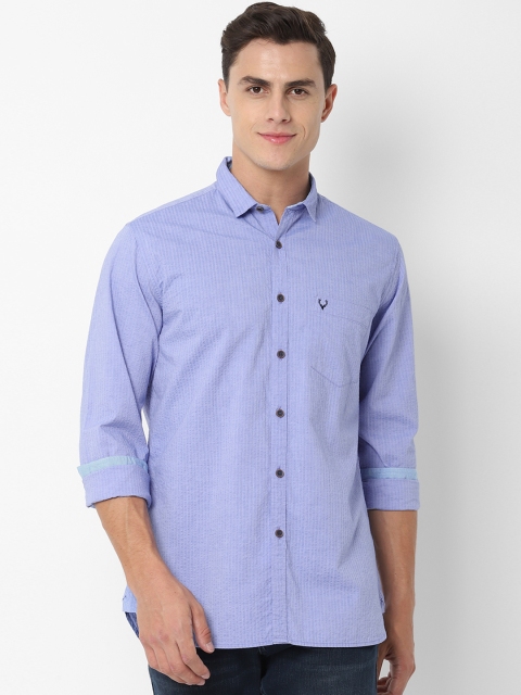

Allen Solly Men Blue Slim Fit Striped Casual Shirt