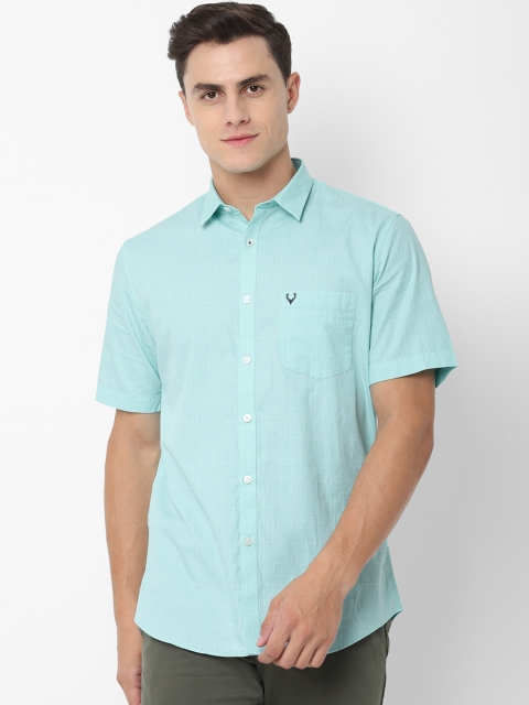 

Allen Solly Men Sea Green Slim Fit Solid Casual Shirt