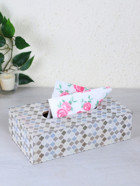 

RANGRAGE Classy Grey Moroccon Tissue Box Holder