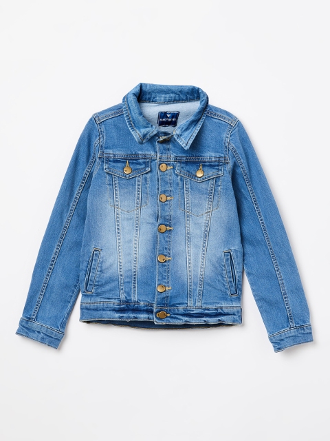 

Fame Forever by Lifestyle Girls Blue Solid Denim Jacket