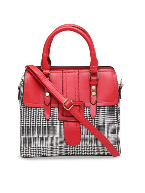 

Ladida Red & Black Checked Handheld Bag