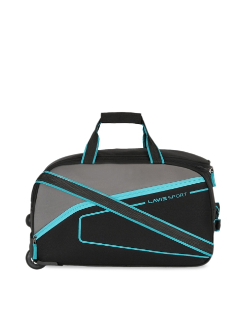 

LAVIE SPORT Unisex Black Colourblocked Medium Duffel Bag