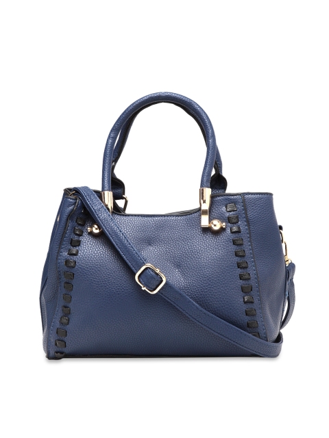 

Ladida Blue Textured Handheld Bag