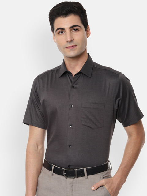 

Van Heusen Men Grey Regular Fit Solid Formal Shirt