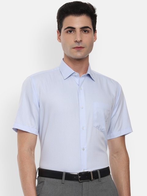 

Van Heusen Men Blue Regular Fit Printed Formal Shirt