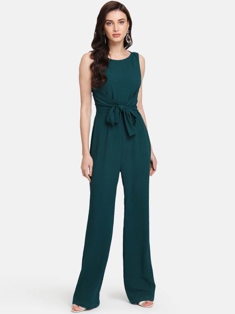 

Kazo Women Green Solid Basic Jumpsuit