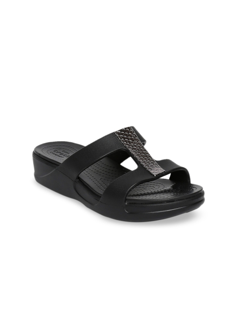 

Crocs Monterey Women Black Solid Sandals