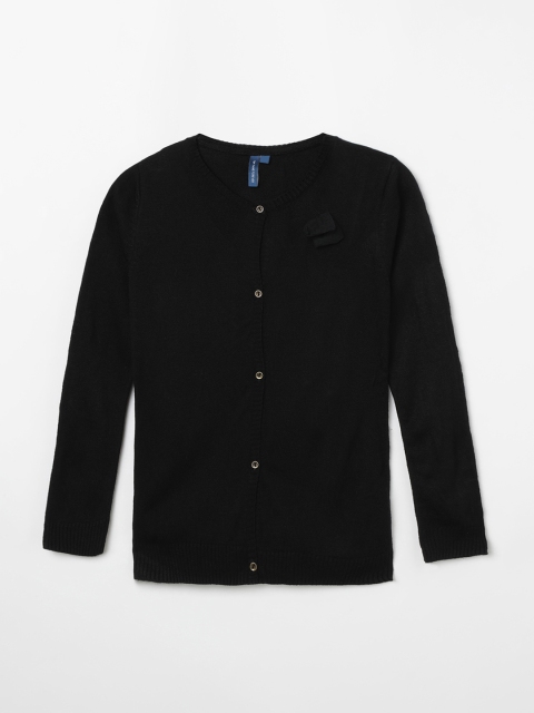 

Fame Forever by Lifestyle Girls Black Solid Cardigan Sweater