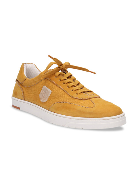 

Bugatti Men Yellow Solid Sneakers