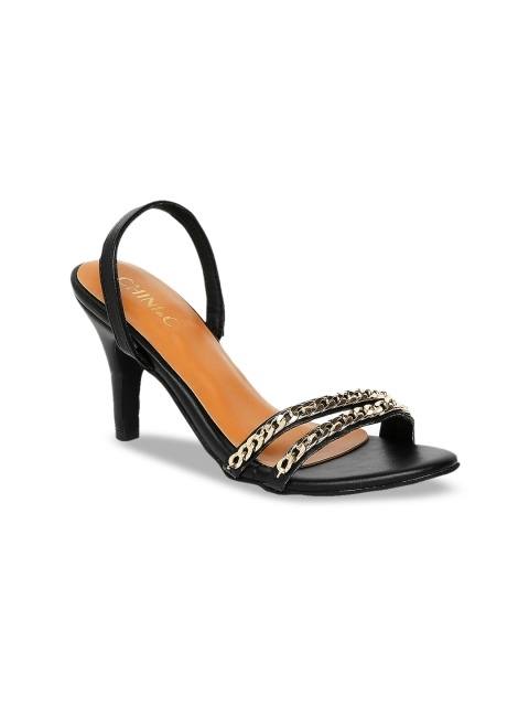 

CHINI C Women Black Embellished Heels