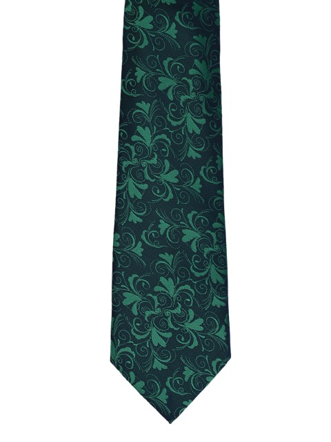 

Calvadoss Men Green Woven Design Broad Tie