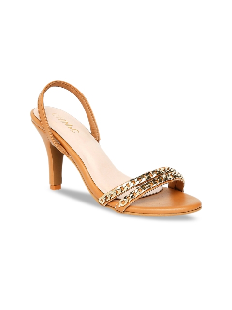 

CHINI C Women Brown Embellished Heels
