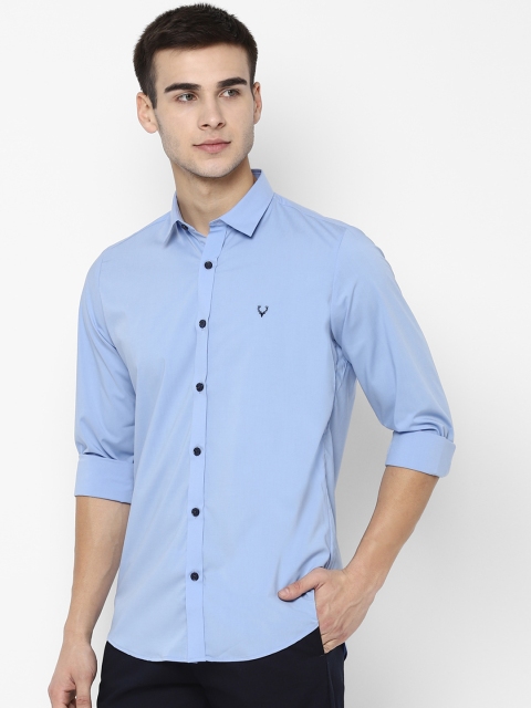 

Allen Solly Men Blue Slim Fit Solid Casual Shirt