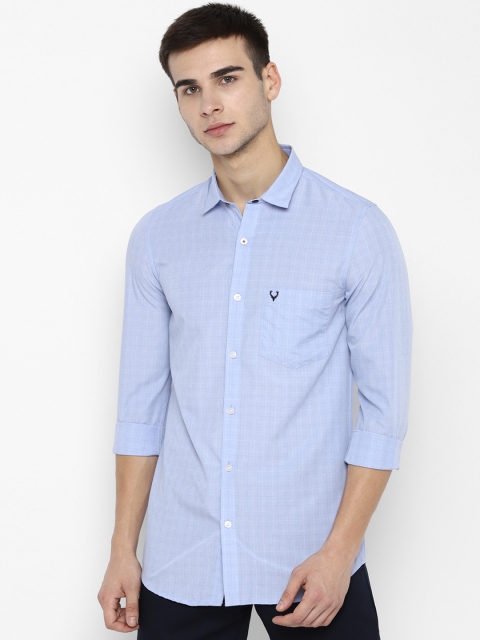 

Allen Solly Men Blue Slim Fit Checked Casual Shirt
