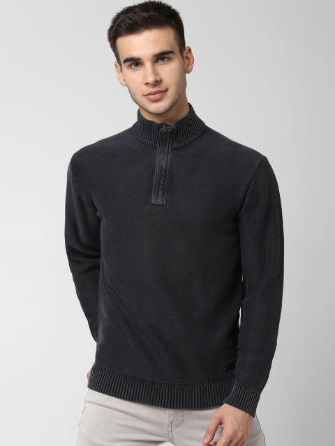 

Peter England Casuals Men Black Solid Pullover Sweater