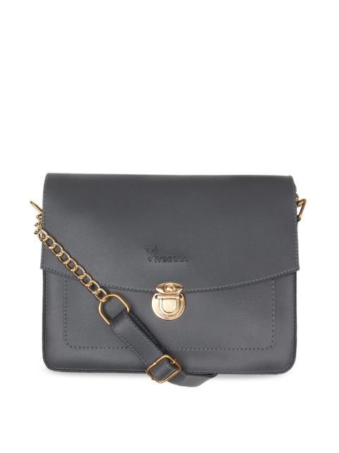 

Vivinkaa Grey Solid Sling Bag