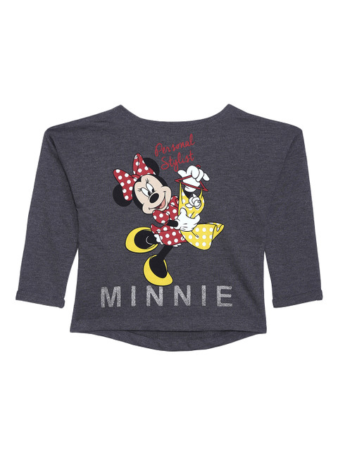 

Kids Ville Girls Grey & Red Minnie Mouse Printed Sweatshirt