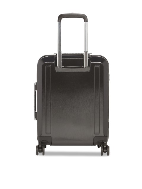 

Calvin Klein Black Solid Hard-Sided Cabin Trolley Suitcase
